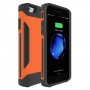 Duurzaam deksel met externe batterij voor iPhone 6 / 6S / 7S / 7 - oranje