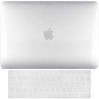 Enkay 2in1 beschermhoes met ultradunne EU-toetsenbordcover voor MacBook Pro 15" (A1707 / A1990) - zuiver