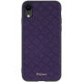 Dzgogo omslag met quilt-ontwerp voor iPhone XR - violet