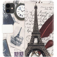 Flip Case met Stand Letters uit Parijs voor iPhone 11 - kleurrijk