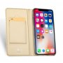 DUX DUCIS flip case voor iPhone XS Max. - goud