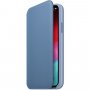Appel Folio Lederen Flip case voor iPhone XS - korenbloem blauw