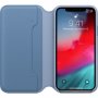 Appel Folio Lederen Flip case voor iPhone XS - korenbloem blauw