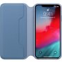 Appel Folio Lederen Flip case voor iPhone XS Max. - korenbloem blauw