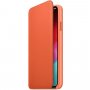Appel Folio Lederen Flip case voor iPhone XS Max. - donkeroranje