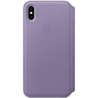 Appel Folio Lederen Flip case voor iPhone XS Max. - seringen