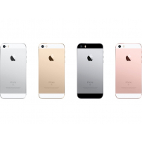 Vervangingsdeksel aan de achterzijde inclusief knoppen voor Apple iPhone SE (2016) - Ruimte Grijs
