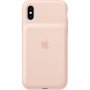 Origineel Apple achteromslag met batterij voor iPhone XS - zandroze