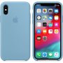 Appel Siliconenhoes voor iPhone XS - korenbloem blauw