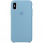 Appel Siliconenhoes voor iPhone XS - korenbloem blauw