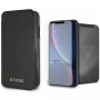 Guess Bundelkoffer en gehard glas voor iPhone XR - zwart