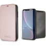 Guess Bundelkoffer en gehard glas voor iPhone XR - roze-goud