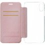 Guess Bundelkoffer en gehard glas voor iPhone XR - roze-goud