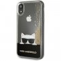 Karl Lagerfeld Choupette Cover met Glitter voor iPhone XR - goud
