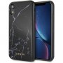 Denk dat de originele cover zwart marmer voor iPhone XR - zwart