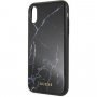 Denk dat de originele cover zwart marmer voor iPhone XR - zwart