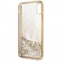 Gok originele transparante dekking met glitter voor originele transparante dekking voor iPhone X / XS - goud