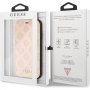 Denk dat Debossed Peony Flip Case voor iPhone XR - beige