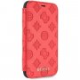 Denk dat Debossed Peony Flip Case voor iPhone XR - rood
