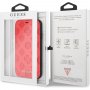 Denk dat Debossed Peony Flip Case voor iPhone XR - rood