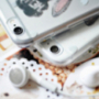 MAOXIN Kunststof koffer / deksel met ringhouder / standaard voor Apple iPhone 6S / 6 (konijnenpatroon) inclusief kopieerboek en plastic zakje