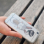 MAOXIN Kunststof koffer / deksel met ringhouder / standaard voor Apple iPhone 6S / 6 (konijnenpatroon) inclusief kopieerboek en plastic zakje