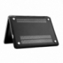 Glanzende transparante omslag voor MacBook Pro 13" (A1278) - zwart
