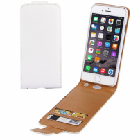 Elegante flip-over te openen Apple iPhone 6S Plus / 6 Plus - wit-bruin