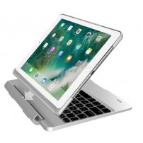 Afneembare hoes met toetsenbord voor iPad 9,7" (2017/2018) / Pro 9,7" / Air 1 / 2 - zilver