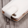 Elegante flip-over te openen Apple iPhone 6S Plus / 6 Plus - wit-bruin
