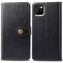 Kunstlederen retro portemonnee voor iPhone 11 - zwart