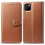 Kunstlederen retro portemonnee voor iPhone 11 - bruin