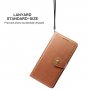 Kunstlederen retro portemonnee voor iPhone 11 - bruin