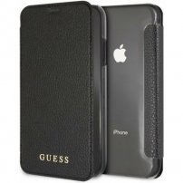 Denk Iridescent Book Flip Case voor Iridescent Book Leder voor iPhone XR - zwart