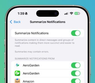 Apple verwijdert de slimme samenvattingsfunctie voor meldingen via Apple Intelligence in sommige apps vanaf iOS 18.3!